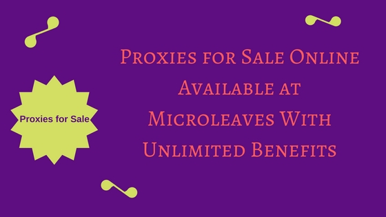 Proxies for Sale Online Available at Microleaves With Unlimited Benefits