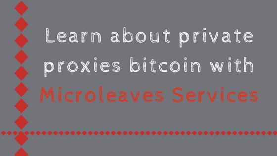 Learn about private proxies bitcoin with Microleaves Services